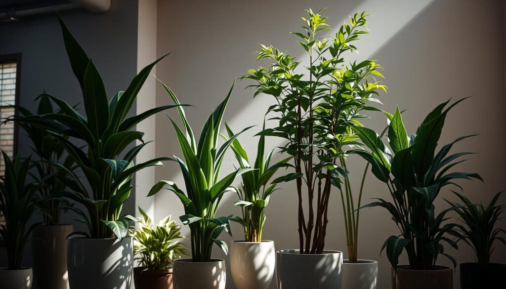 lofty potted plants low brightness