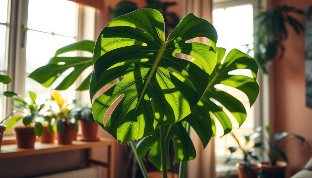 monstera how much light