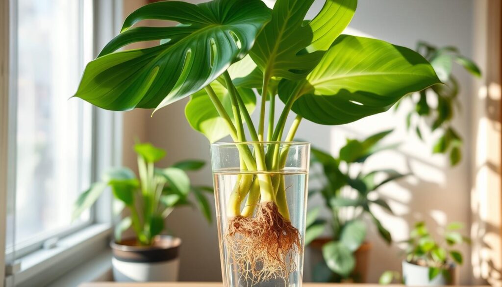 monstera water propagation