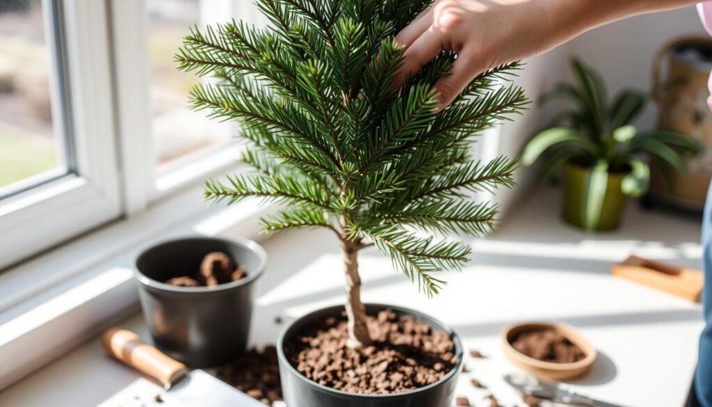 norfolk pine repotting