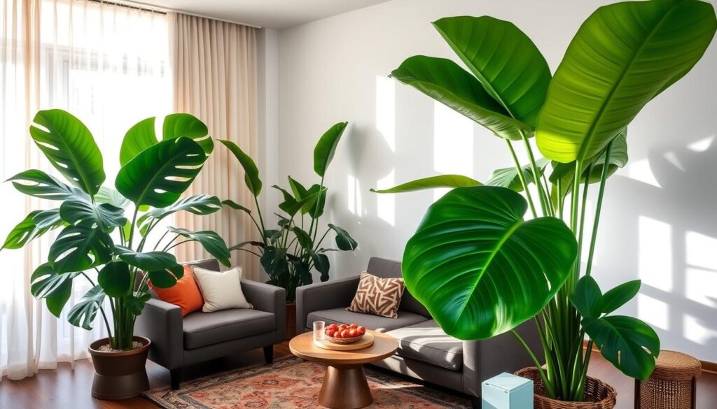 oversized plants for small spaces