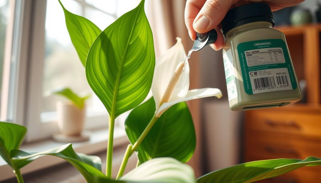 peace lily fertilizing