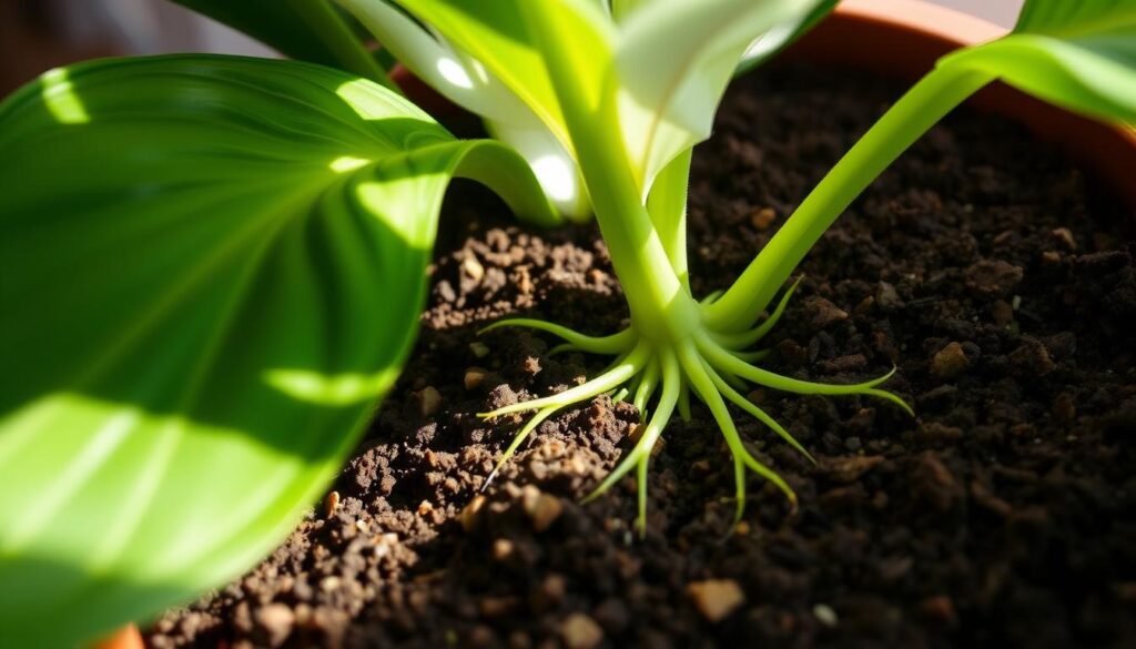 peace lily soil