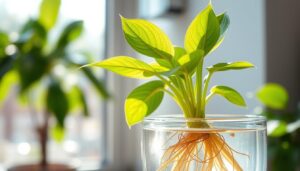 pothos plant cutting