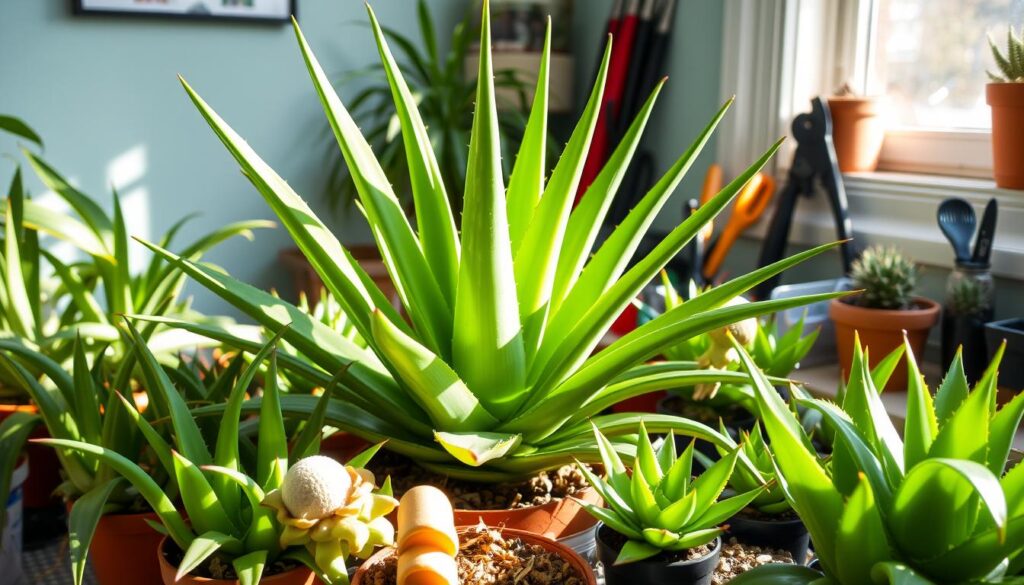 propagating aloe plants