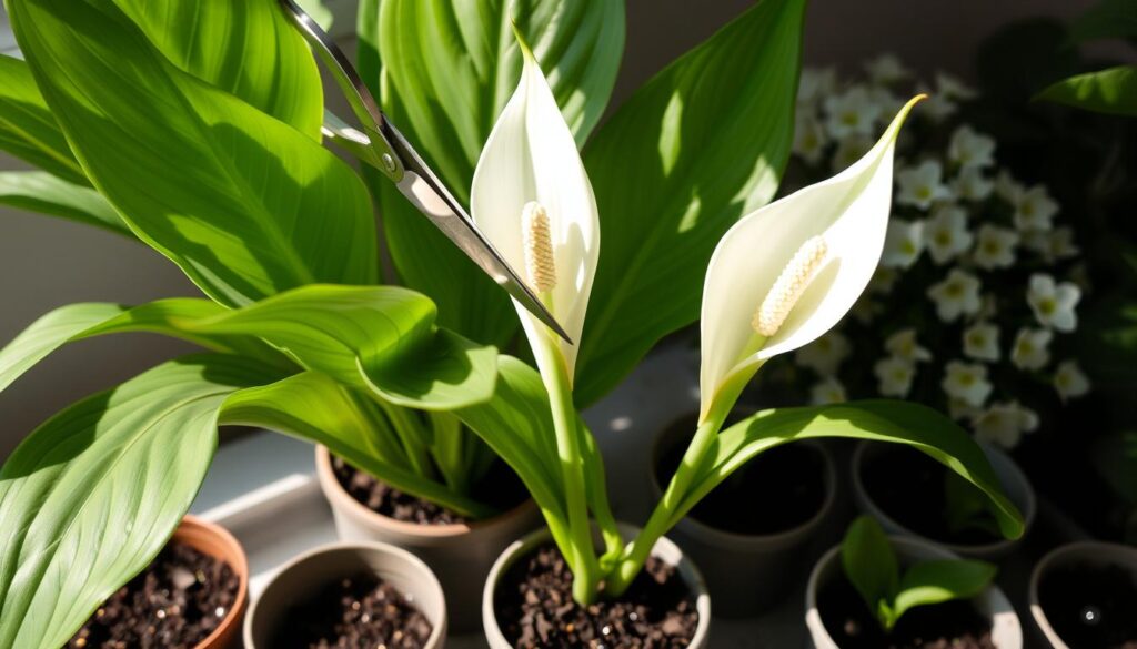 propagating peace lily