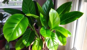 pruning a rubber plant