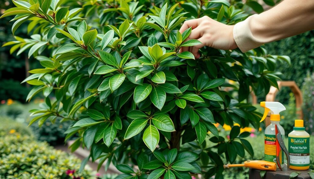 pruning rubber trees for pest and disease management