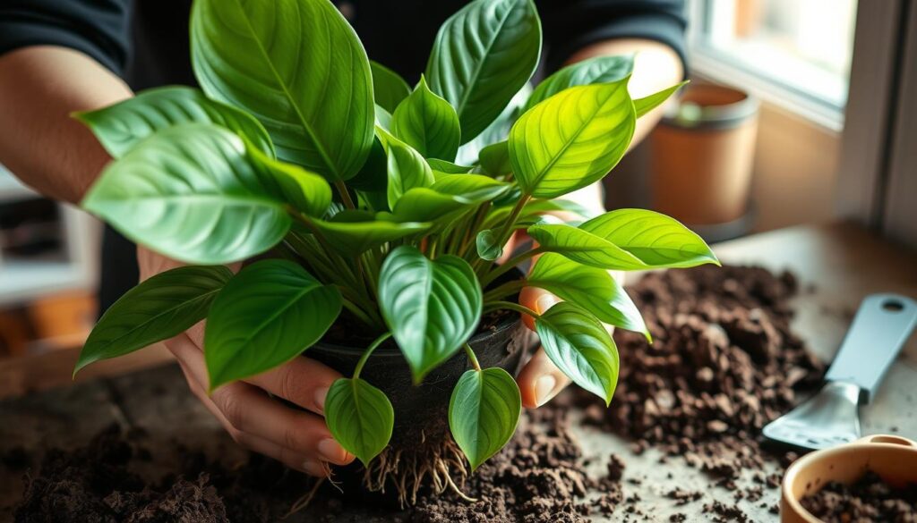 repotting philodendron