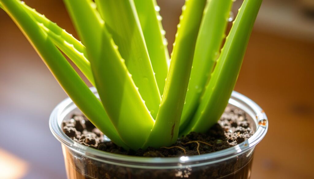 rooting aloe cuttings