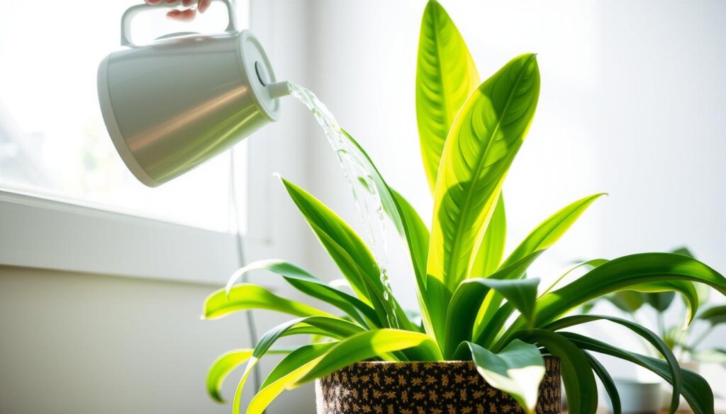 snake plant watering