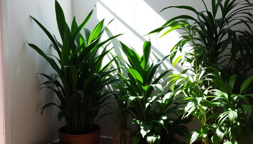 tall indoor plants for dark corners