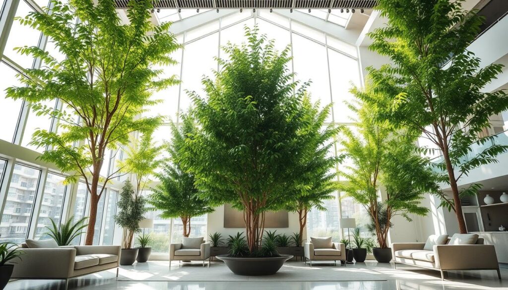 tall indoor trees