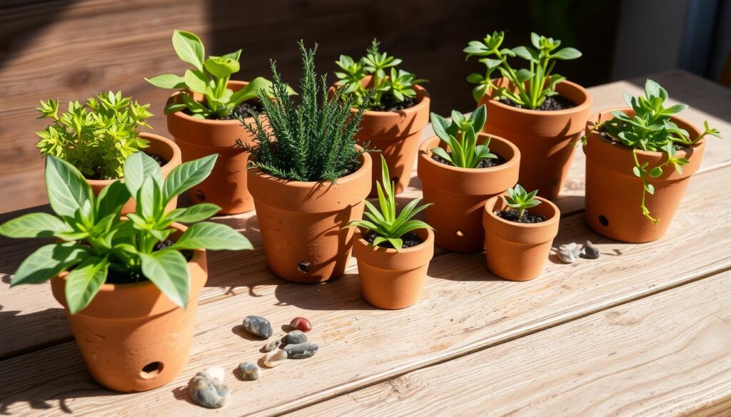 terracotta pots