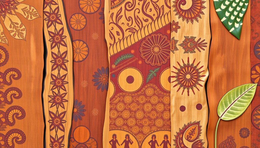 traditional tropical bark cloth designs