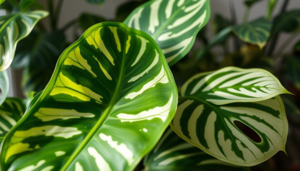 variegated monstera