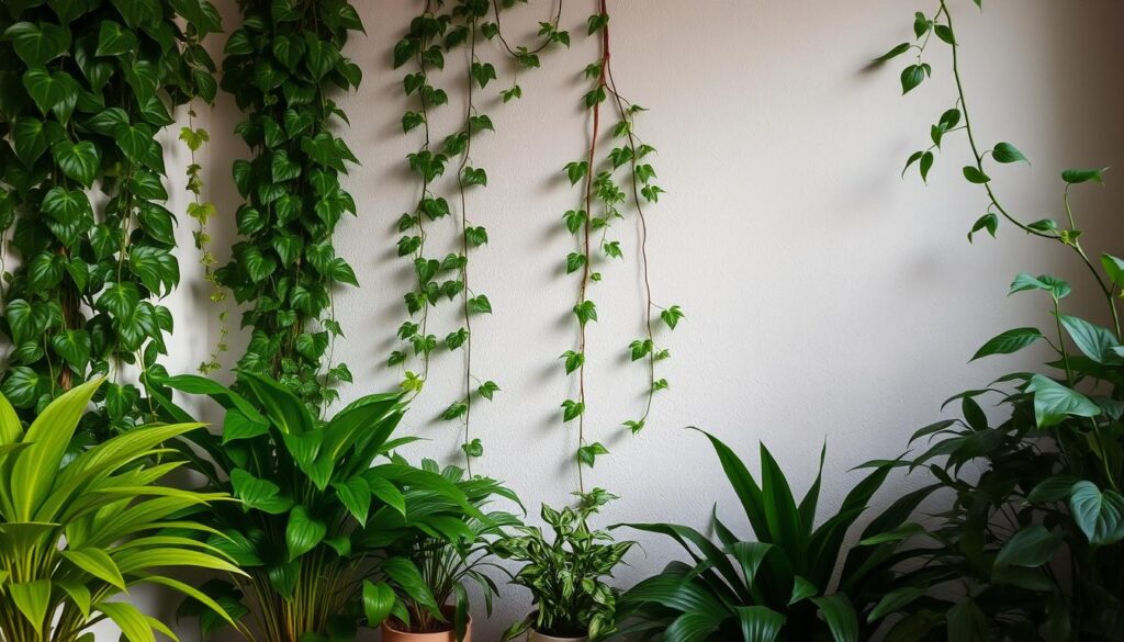 vertical greenery for dimly lit spaces