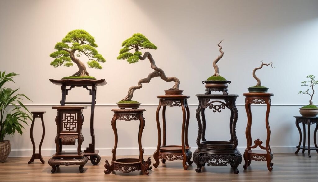 wooden bonsai stands