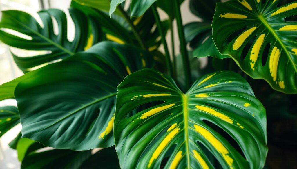 yellow leaf monstera