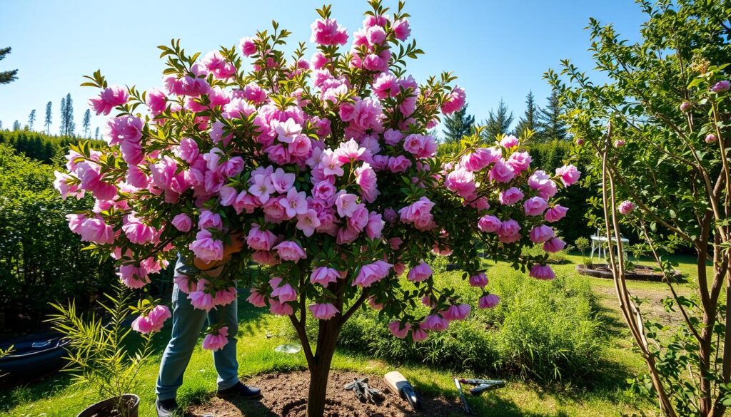 Pruning mimosa trees