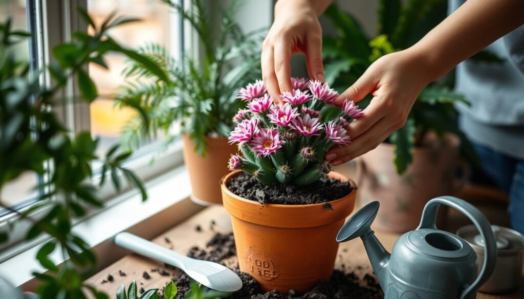 Repotting Christmas Cactus