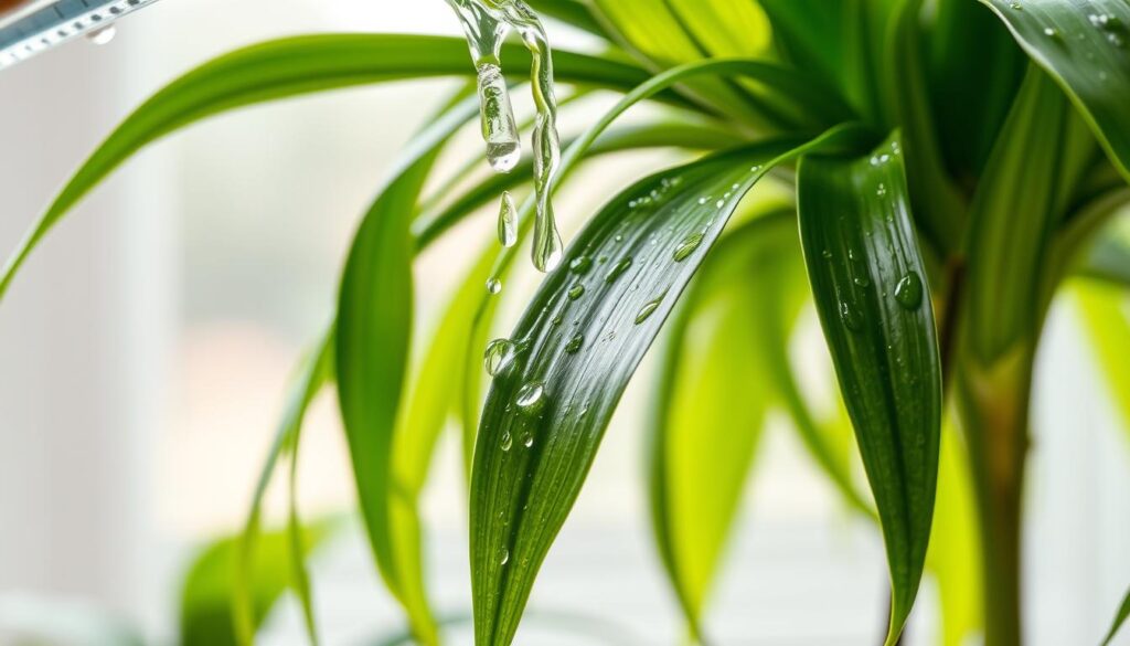 Spider plant watering