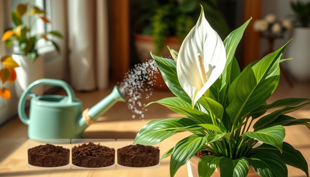 peace lily watering schedule